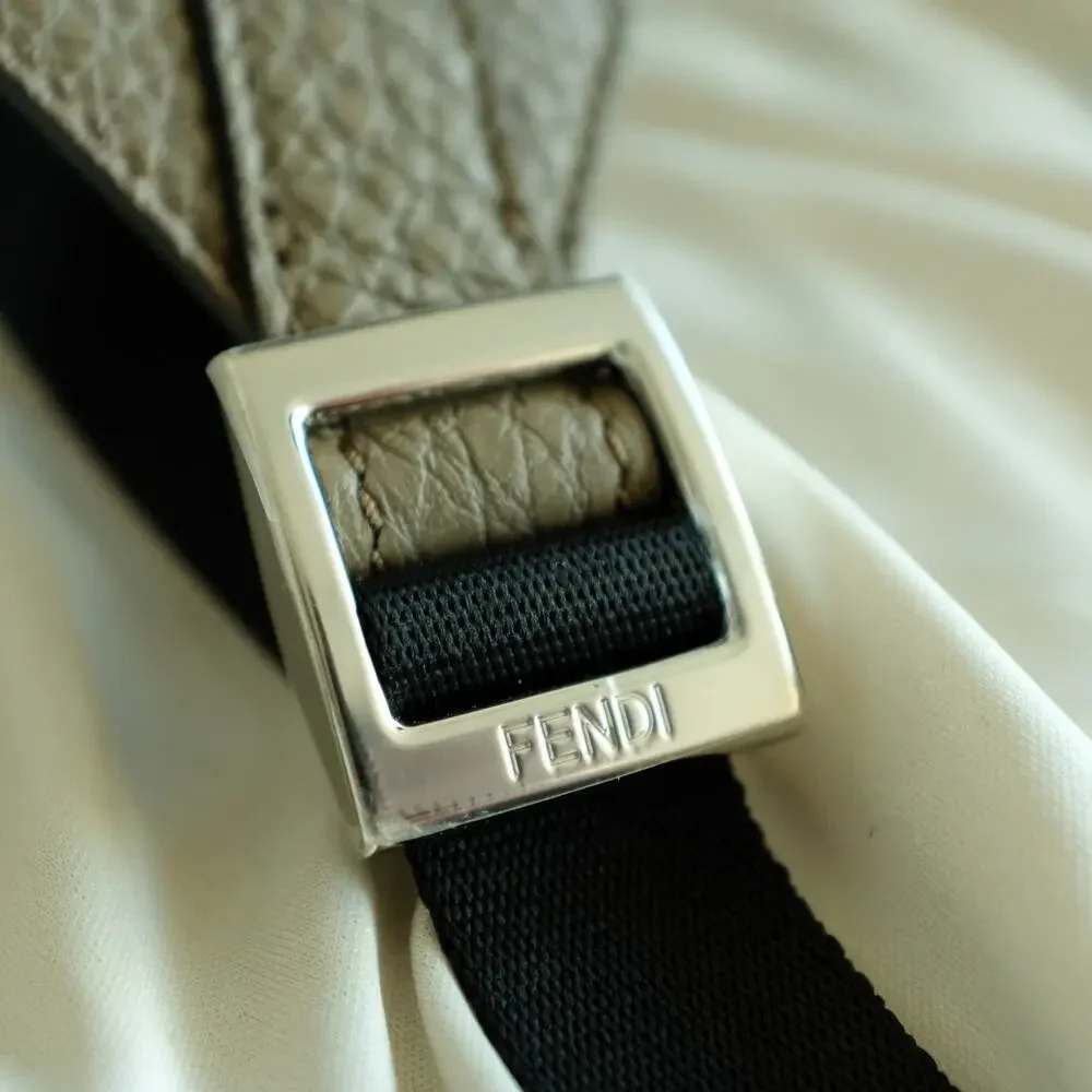 Fendi Fendiness Zaino Backpack - Suede, Leather, Nylon, FF Zucca Embossed